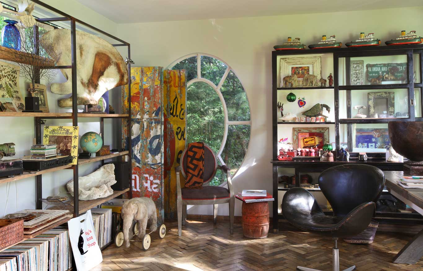 The salvaged oak floor was sourced from eBay The salvaged oak floor was sourced from eBay