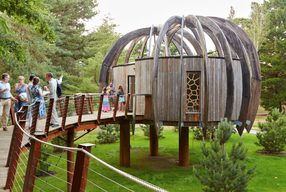 Acoustic treehouse donated in summer 2017 by Quietmark to Kew Gardens Acoustic treehouse donated in summer 2017 by Quietmark to Kew Gardens