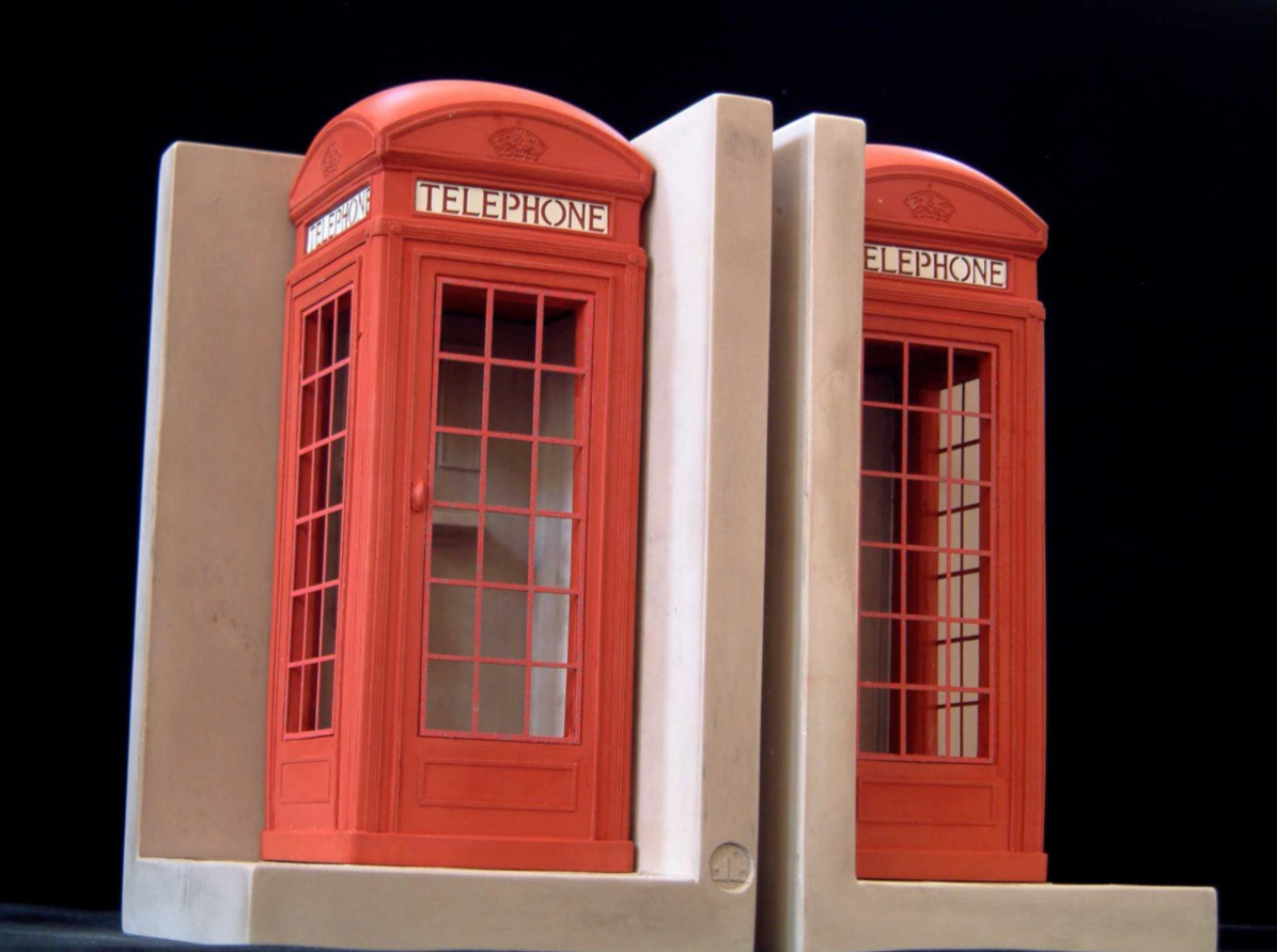 Phonebox bookends