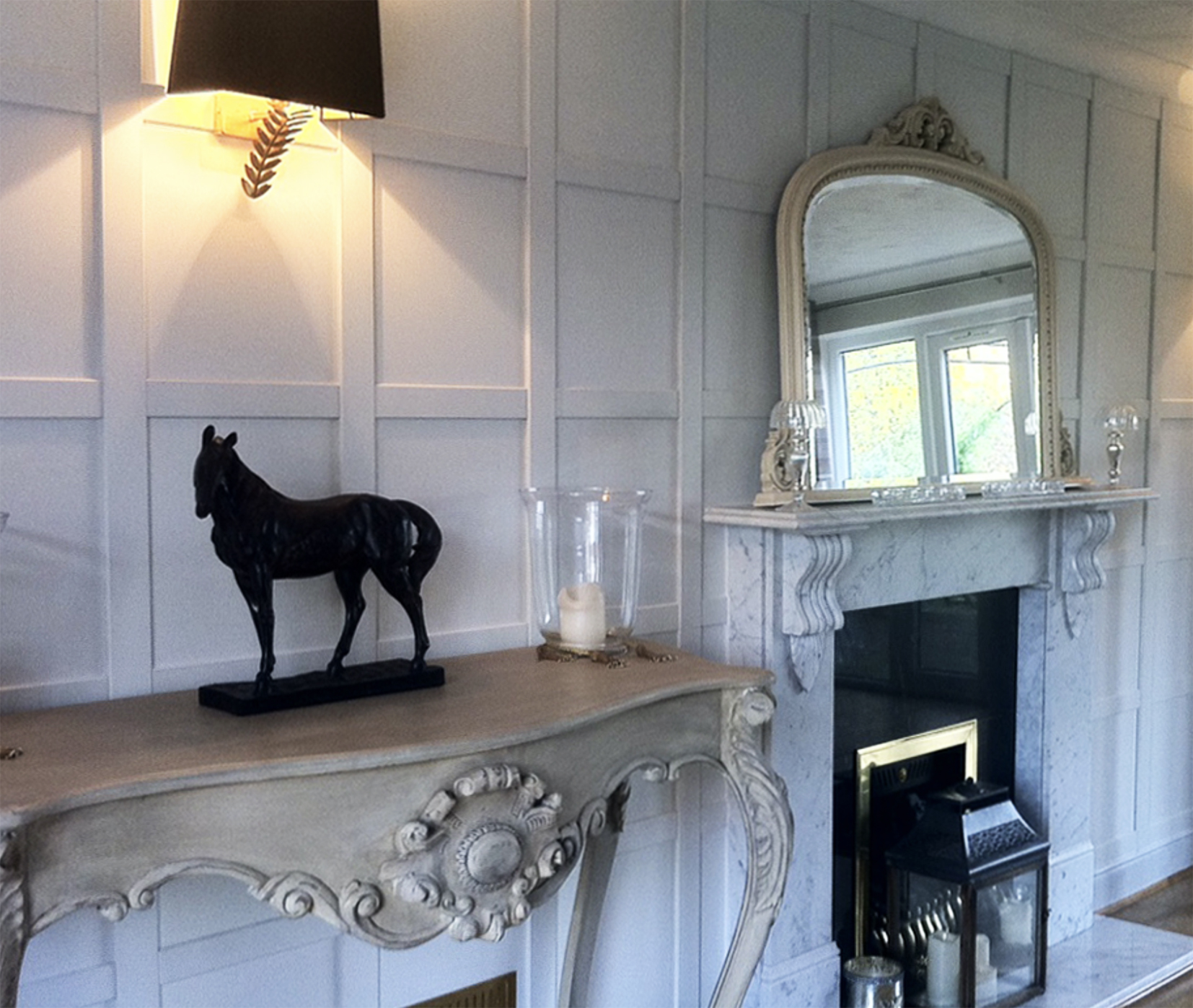 Fine Panel is easy wood wall panelling. It comes in undercoated sheets which you can paint Fine Panel is easy wood wall panelling. It comes in undercoated sheets which you can paint