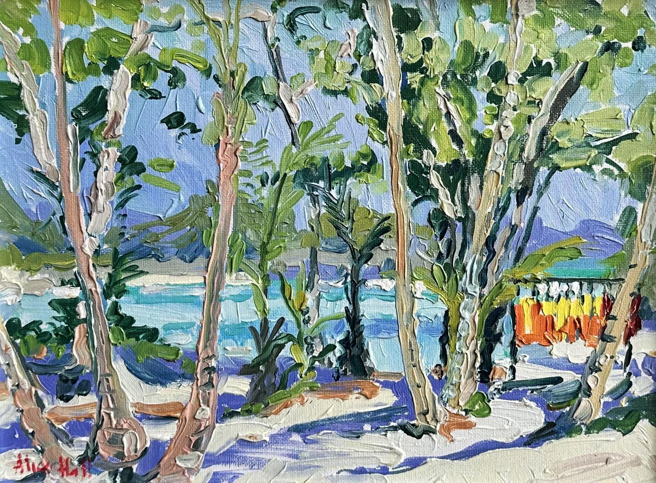 Alice Hall - Holiday Time oil painting Alice Hall - Holiday Time oil painting