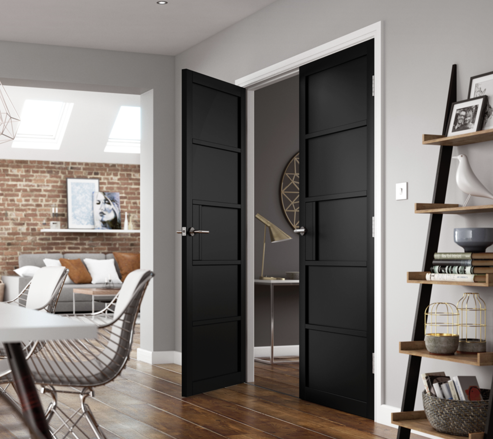 Black panel internal doors from JB Kind