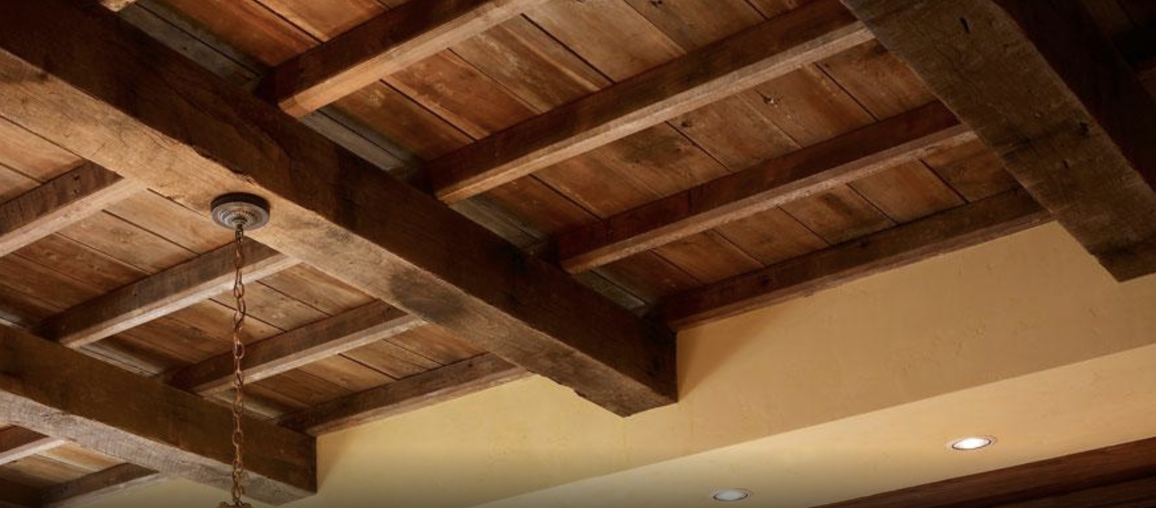 Exposed wood beams Exposed wood beams