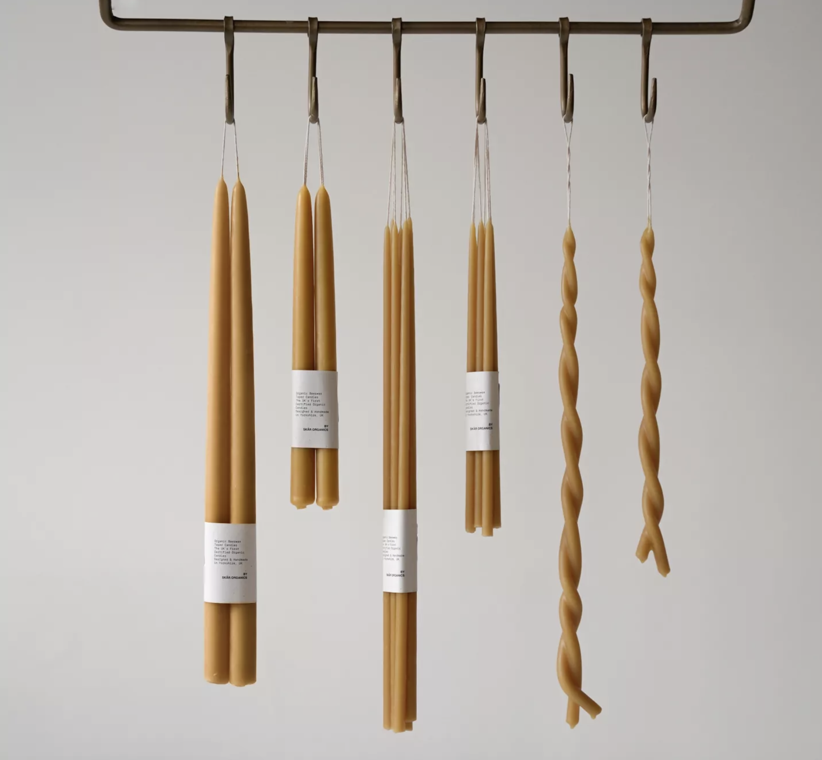 Star organic beeswax British made candles