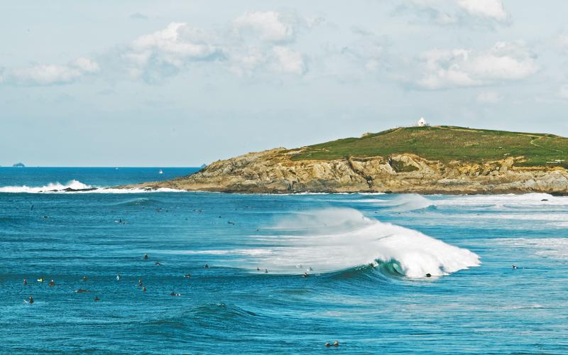 Fistral beach is a paradise for surfers